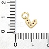 Brass Micro Pave Cubic Zirconia Charms ZIRC-F111-08G-04-3