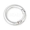 Rack Plating Brass Spring Gate Rings KK-Q781-11P-1