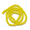 Opaque Solid Color Electroplate Glass Beads Strands GLAA-F029-P4mm-C05-2