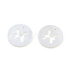 Natural Freshwater Shell Charms SHEL-N027-10I-3
