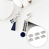 280Pcs Iron Ribbon Crimp Ends IFIN-CP0002-97G-5