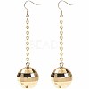 Non-Tarnish Stainless Steel Mirror Ball Earrings for Women FJ2420-2-1