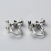 Star Brass Clip-on Earring Findings KK-TAC0005-02P-1