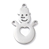 Christmas Theme Anti-Tarnish 304 Stainless Steel Pendants LS-STAS-R003-04P-01-1