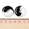 Natural Obsidian & Howlite Yin-yang Pendants FIND-Q109-01-4