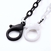 Personalized Two Tone ABS Plastic Cable Chain Necklaces NJEW-JN02825-01-2
