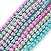 Electroplated Synthetic Non-magnetic Hematite Beads Strands G-C248-C01-4mm-02-1