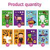 48 Sheets 8 Styles Halloween Paper Make a Face Stickers DIY-WH0467-008-4