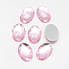 Acrylic Rhinestone Flat Back Cabochons X-GACR-Q011-13x18-06-1