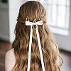 Big Bowknot Polyester Alligator Hair Clips AJEW-CP0008-39B-5