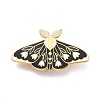 Butterfly with Flower Enamel Pin JEWB-I016-11G-1