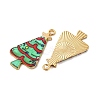 Christmas Theme Rack Plating Alloy Pendants FIND-M020-02G-G-2