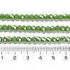 Electroplate Opaque Glass Beads Strands EGLA-A035-P4mm-A15-4