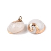 Natural Sea Shell Pendants SSHEL-N038-48-1