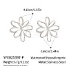 304 Stainless Steel Hollow Flower Stud Earrings CB8096-2-2