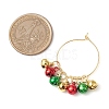 Christmas Brass Bell Wine Glass Charms AJEW-JO00257-5