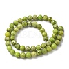 Dyed Natural Dolomite Beads Strands G-D337-8mm-D04-3