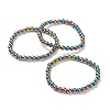 Synthetic Hematite Beaded Stretch Bracelets BJEW-D446-B-09-1