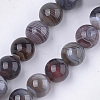 Natural Botswana Agate Beads Strands G-S333-12mm-026-1