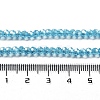 Electroplate Transparent Glass Beads Strands EGLA-A035-T3mm-A08-4