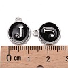 Platinum Plated Alloy Charms X-ENAM-S118-02J-P-3