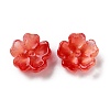 Dyed & Heated Gradient Color Glass Bead Cap GLAA-D307-01H-1
