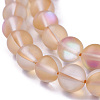 Synthetic Moonstone Beads Strands G-F142-8mm-13-3