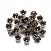Tibetan Style Flower Alloy Bead Caps TIBEP-S192-AB-NR-1