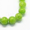 Natural Dyed Yellow Jade Gemstone Bead Strands G-R271-4mm-Y12-2