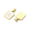 Ion Plating(IP) 304 Stainless Steel Pave Shell Pendants STAS-G327-01G-I-2