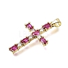 Brass Pave Cubic Zirconia Pendants CU-CBAE7DF-11G-A06-2