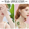 100Pcs 2 Styles Transparent Spray Painted Glass Beads GLAA-YW0005-14A-6