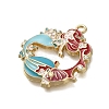 Alloy Enamel Pendants ENAM-S021-01G-C-2