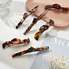 6Pcs 6 Styles Acetic Acid and Iron Snap Hair Clips PHAR-GA0001-02-4