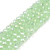 Electroplate Glass Beads Strands EGLA-A044-J4mm-B08-1
