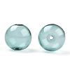 Transparent Blow High Borosilicate Glass Globe Beads GLAA-T003-09E-1