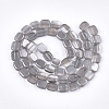 Frosted Electroplate Glass Beads Strands EGLA-S188-02A-05-2