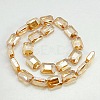 Electroplated Glass Beads EGLA-H002-A-07-2