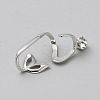 1Pc 925 Sterling Silver Pendant Cabochon Settings STER-BC0002-80-3