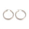 304 Stainless Steel Geometric Hoop Earrings STAS-D171-16A-P-1