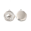 Non-Tarnish 304 Stainless Steel Pendants STAS-F284-08P-1