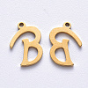 PVD Vacuum Plating 201 Stainless Steel Charms STAS-R105-B-G-1