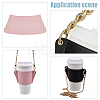 5Pcs 5 Colors PU Leather Heat Resistant Reusable Cup Sleeve AJEW-WR0001-58A-5