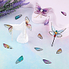 Transparent Resin Crystal AB Rhinestone Pendants Set RESI-TAC0002-46C-6