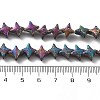 Electroplated Natural Lava Rock Beads Strands G-A251-C01-01E-4