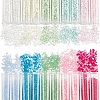 3500Pcs 10 Colors Glass Cylinder Beads SEED-NB0001-78-1