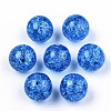 Transparent Crackle Acrylic Round Beads Strands LS-CCG-R002-12mm-03-2
