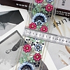 10 Yards Polyester Embroidery Flower Ribbon PW-WG85181-02-1