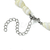 Natural Shell Beaded Necklaces for Women NJEW-JN05030-6