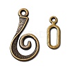 Tibetan Style Alloy Hook Clasps MLF5077Y-NF-1